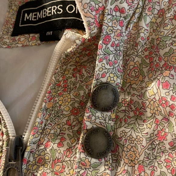 NWOT Members Only Floral Bomber Jacket 💐 - Picture 3 of 8